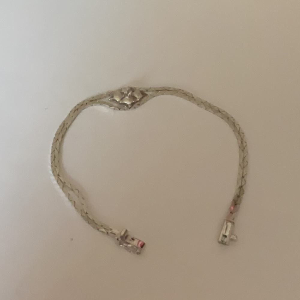 Silver Minimalist Chain Bracelet marked 925 PAC